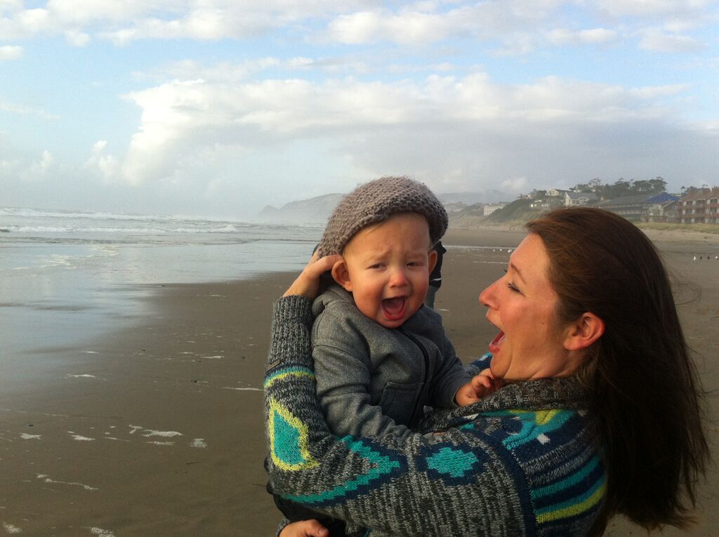 jasper at the beach